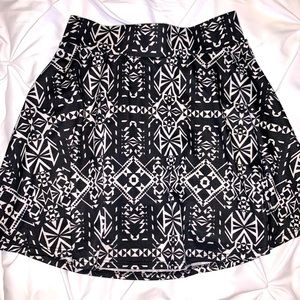 High waisted mini skirt